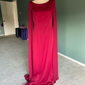 Red evening gown, size medium, made Adriana Papell
